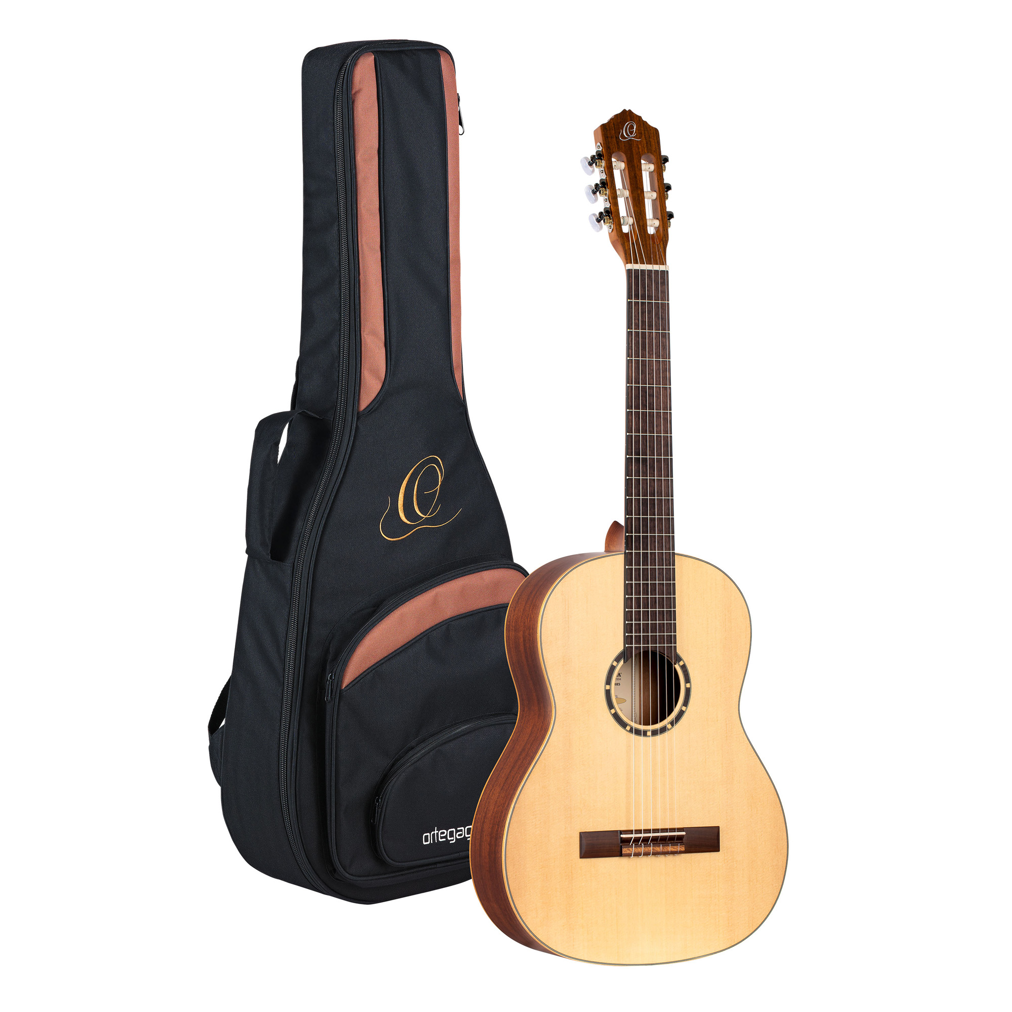 Ortega R121 52mm Epicea Acajou So + Housse - Natural - Guitare Classique Format 4/4 - Variation 1