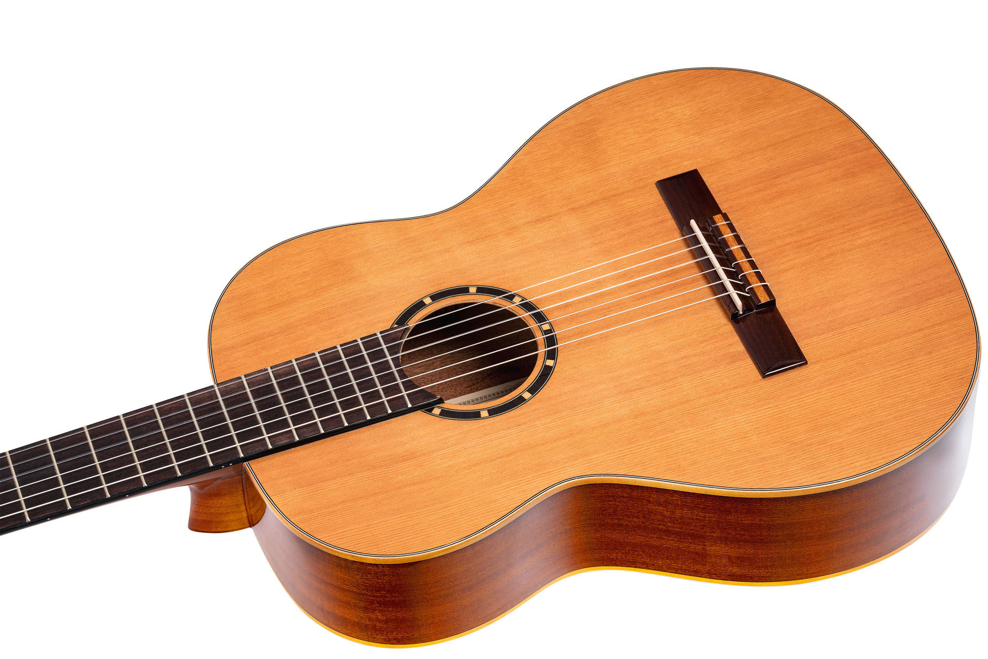 Ortega R122g Gloss 52mm Cedre Acajou So + Housse - Natural - Guitare Classique Format 4/4 - Variation 1