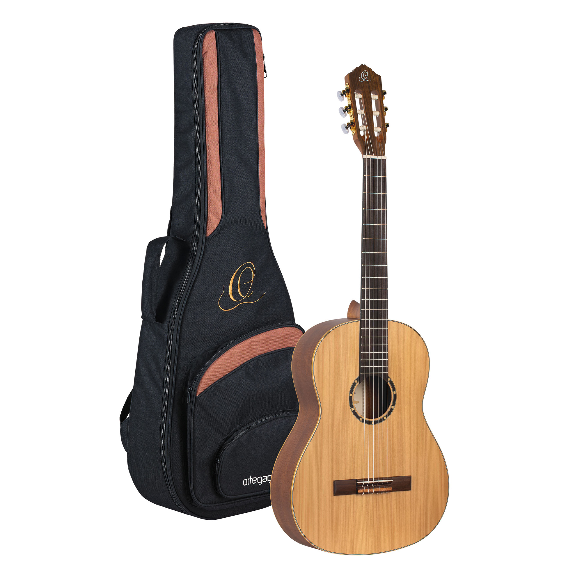 Ortega R131 52mm Table Massive Cedre Acajou So + Housse - Natural - Guitare Classique Format 4/4 - Variation 3