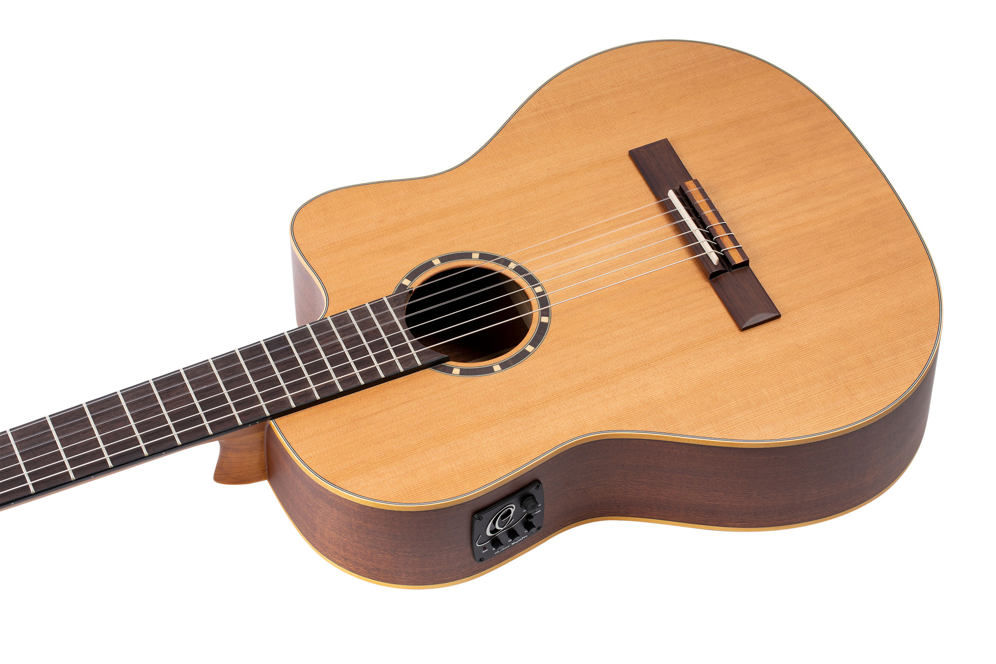 Ortega Rce131 52mm Table Massive Cedre Acajou So + Housse - Natural - Guitare Classique Format 4/4 - Variation 1