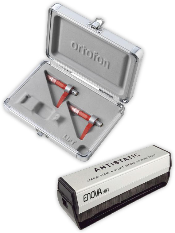 Ortofon Concorde Mkii Twin Digital + Enova Hifi Brosse Antistatic Vinyle -bva 20 - Cellule Platine - Main picture