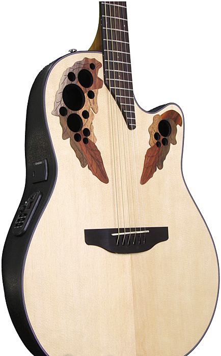 Ovation Ce44-4 Celebrity Elite Mid Depth Cw Epicea Lyrachord Rw - Natural - Guitare Electro Acoustique - Variation 3