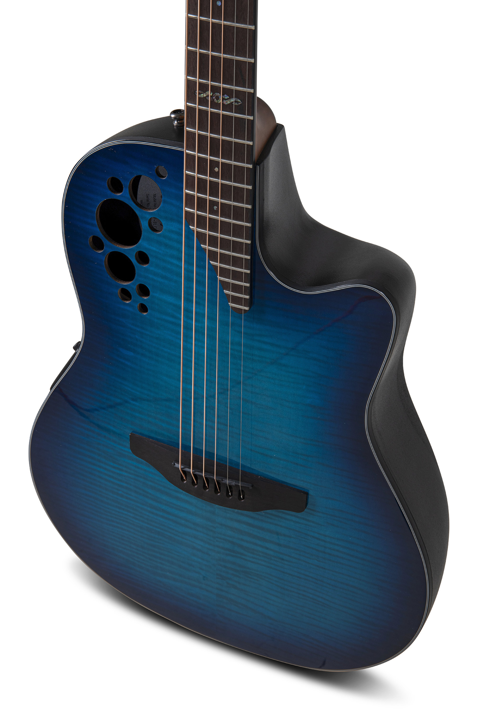 Ovation Ce44p-blfl-g Celebrity Elite Plus Mid Depth Cw Erable Lyrachord Rw - Blue Flamed Maple - Guitare Electro Acoustique - Variation 5