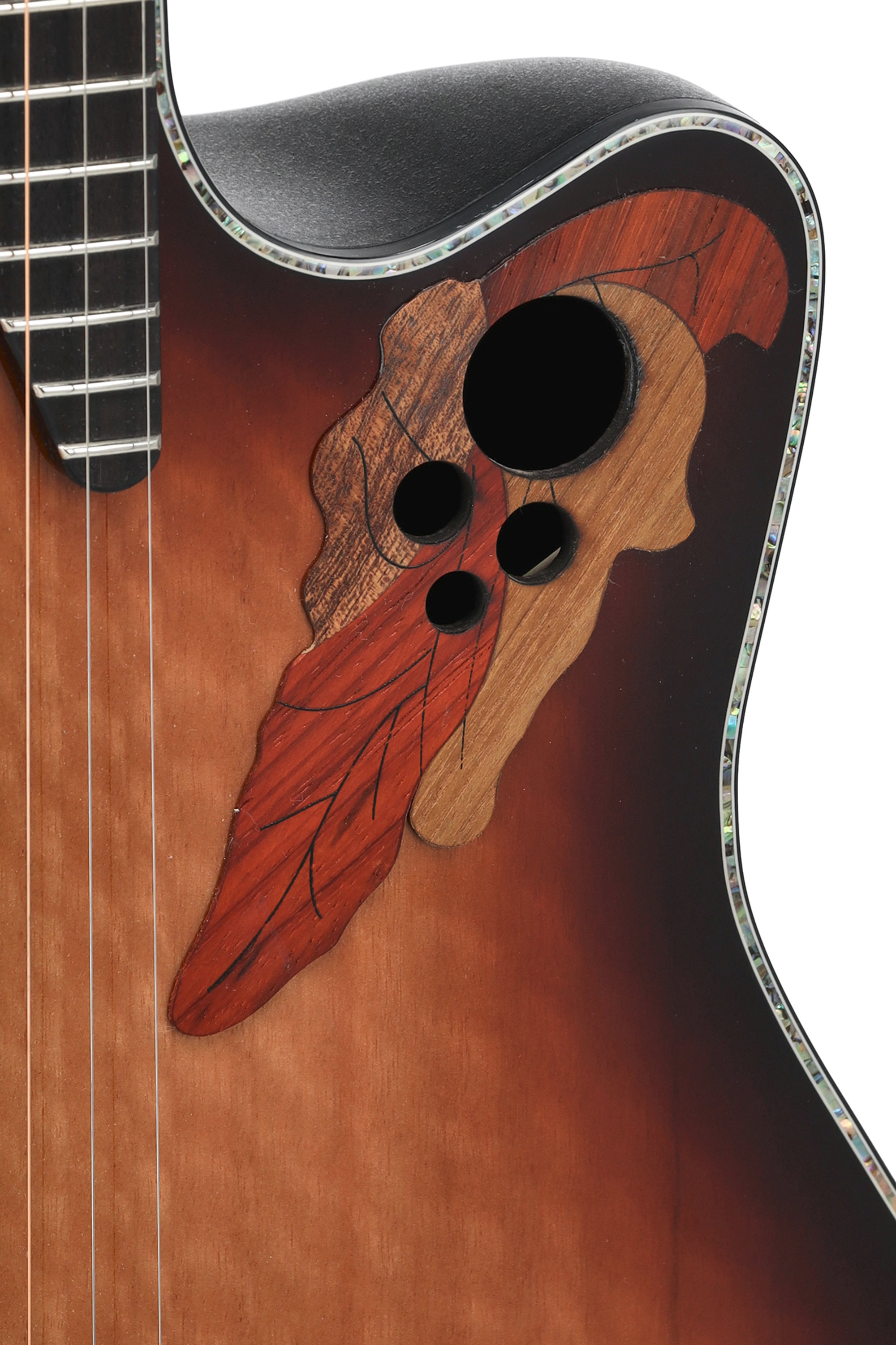 Ovation Ce44p-fle-g Guitare Électro-acoustique Celebrity Elite Plus Mid Cutaway Sunburst - Sunburst - Guitare Electro Acoustique - Variation 2