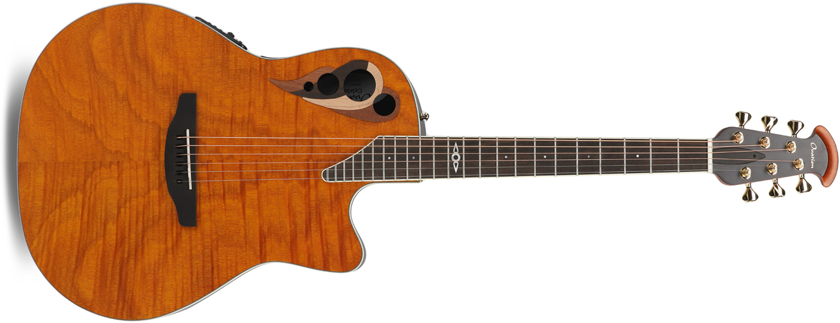 Ovation Celebrity Elite Deluxe Plus Ltd 2026 Quilted - Natural - Guitare Folk - Main picture