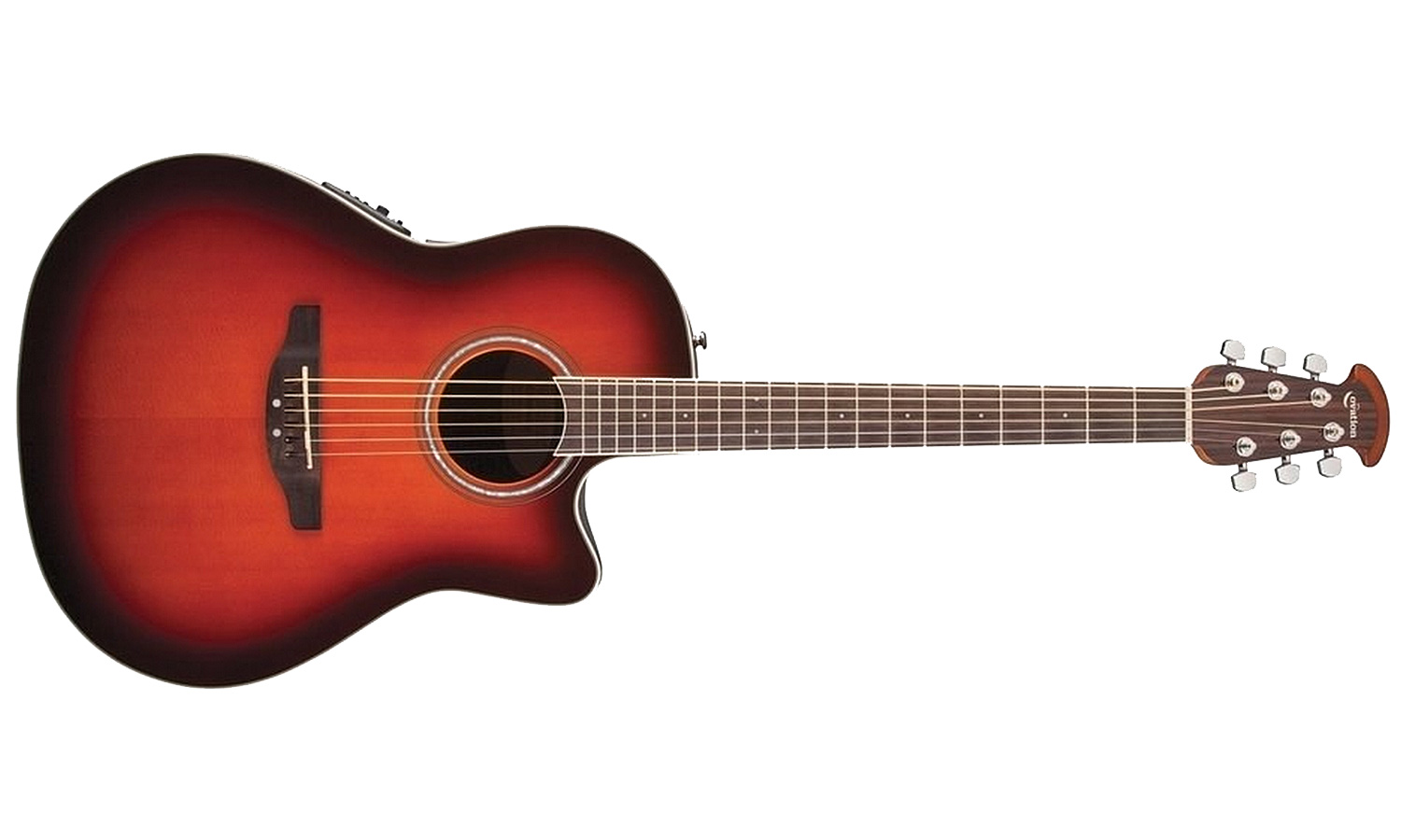 Ovation Cs24-1 Celebrity Standard Mid Depth Cw Epicea Lyrachord Rw - Sunburst - Guitare Electro Acoustique - Variation 1