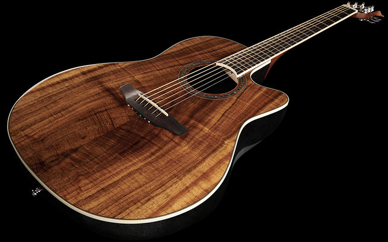 Ovation Cs24p-fkoa Celebrity Standard Plus Mid Depth Cw Koa Lyrachord Rw - Natural - Guitare Electro Acoustique - Variation 2