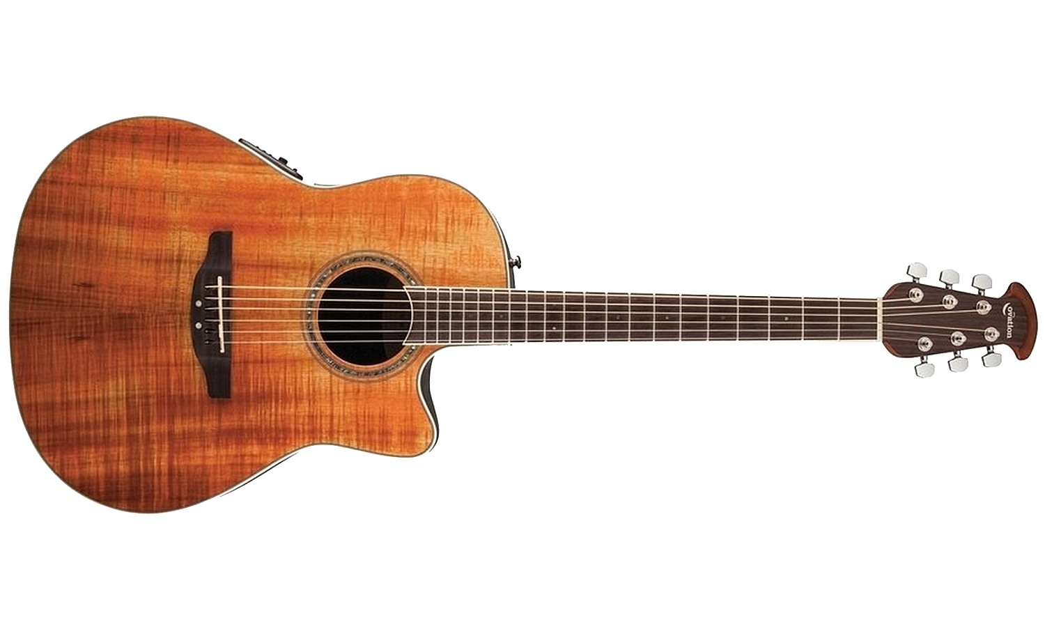 Ovation Cs24p-fkoa Celebrity Standard Plus Mid Depth Cw Koa Lyrachord Rw - Natural - Guitare Electro Acoustique - Variation 1