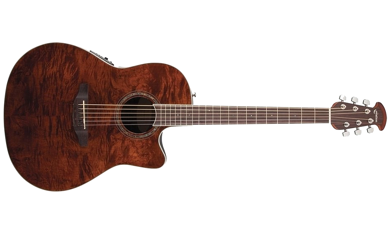 Ovation Cs24p-nbm Celebrity Standard Plus Mid Depth Cw Erable Lyrachord Rw - Nutmeg Gloss - Guitare Acoustique - Variation 1