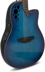 Guitare electro acoustique Ovation CE44P-BLFL-G Celebrity Elite Plus - Blue Flamed Maple