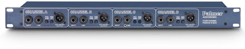 Boitier direct / di Palmer PAN03 PASSIVE 4 CANAUX 1U