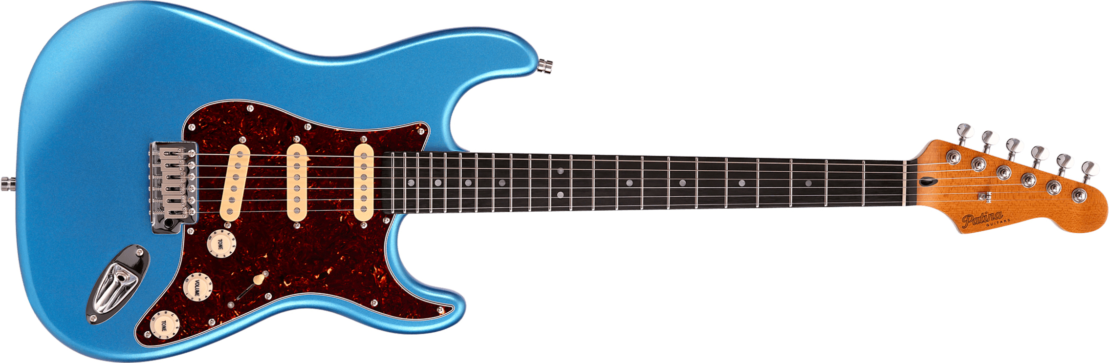Patina Guitars Ps3 Lpb 3s Trem Rw - Lake Placid Blue - Guitare Électrique Forme Str - Main picture
