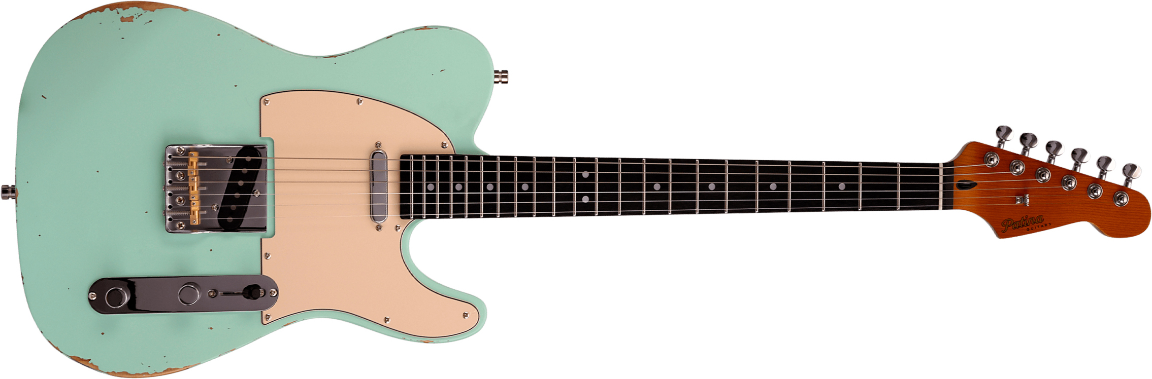 Patina Guitars Pt6 Sfg R 2s Ht Rw - Seafoam Green - Guitare Électrique Forme Tel - Main picture
