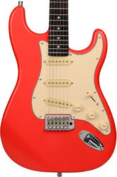 Guitare électrique forme str Patina guitars PS-3 FRD - Fiesta red