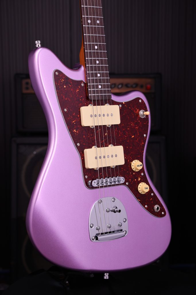 Patina Guitars Pj3 Pp 2s Trem Rw - Purple - Guitare Électrique RÉtro Rock - Variation 2