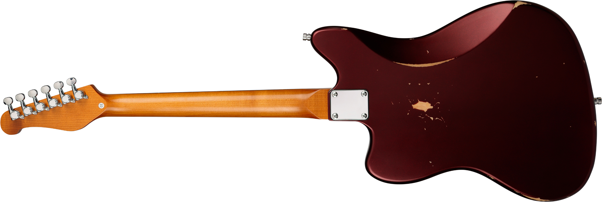 Patina Guitars Pj6 Ox R 2s Trem Rw - Oxblood Red Relic - Guitare Électrique RÉtro Rock - Variation 1