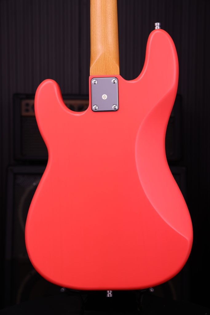 Patina Guitars Ppb3 Frd 1s Ht Rw - Fiesta Red - Basse Électrique Solid Body - Variation 3