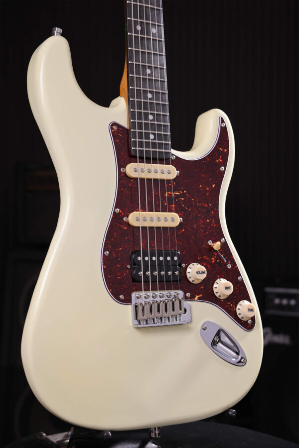 Patina Guitars Ps4 Ow Hss Trem Rw - Olympic White - Guitare Électrique Forme Str - Variation 2