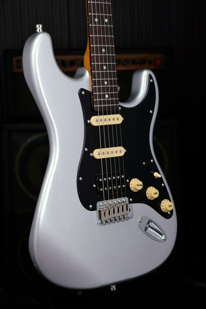 Patina Guitars Ps4 Sv Hss Trem Rw - Silver - Guitare Électrique Forme Str - Variation 2