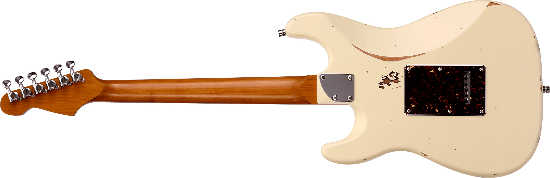 Patina Guitars Ps6 Ow R 3s Trem Rw - Olympic White - Guitare Électrique Forme Str - Variation 1