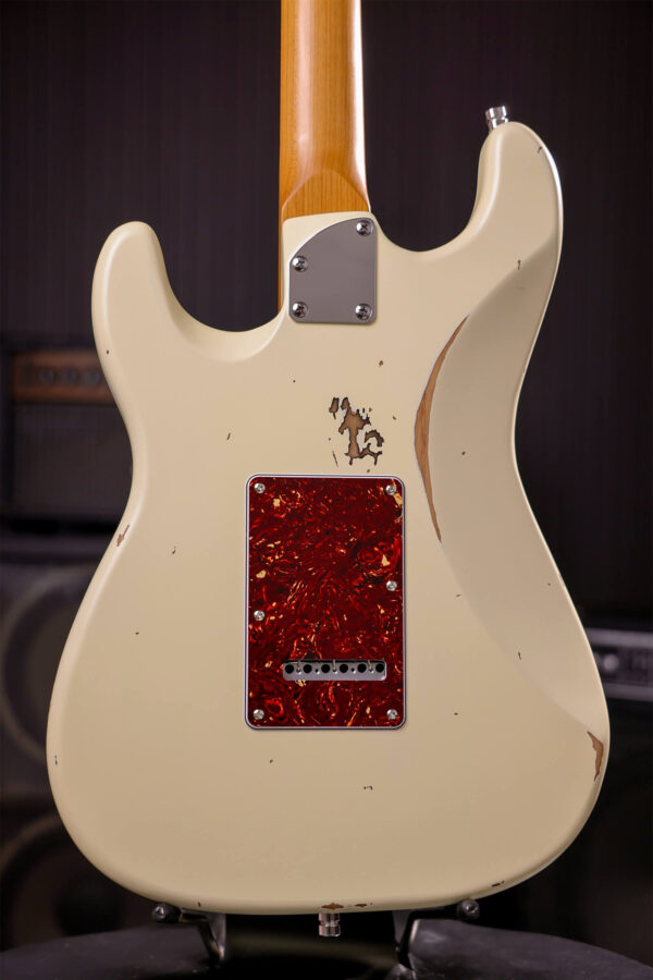 Patina Guitars Ps6 Ow R 3s Trem Rw - Olympic White - Guitare Électrique Forme Str - Variation 3