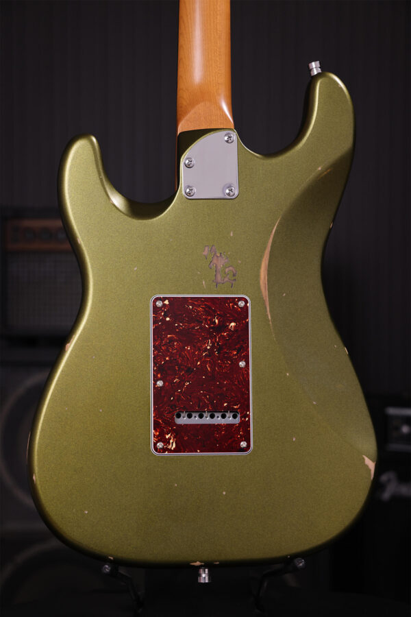 Patina Guitars Ps6 Sgr R 3s Trem Rw - Sherwood Green Relic - Guitare Électrique Forme Str - Variation 3