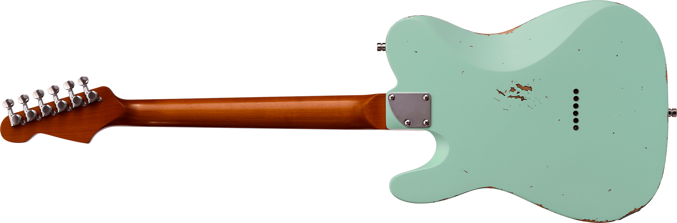 Patina Guitars Pt6 Sfg R 2s Ht Rw - Seafoam Green - Guitare Électrique Forme Tel - Variation 1