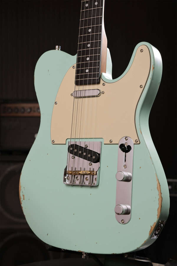 Patina Guitars Pt6 Sfg R 2s Ht Rw - Seafoam Green - Guitare Électrique Forme Tel - Variation 2
