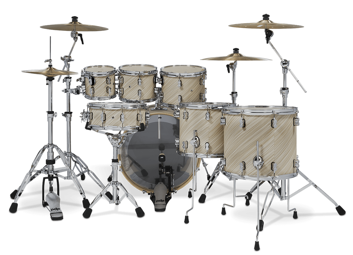 Pdp Pdcm2217ti Shellset Concept Maple - 6 FÛts Et + - Twisted Ivory - Batterie Acoustique Standard - Variation 1
