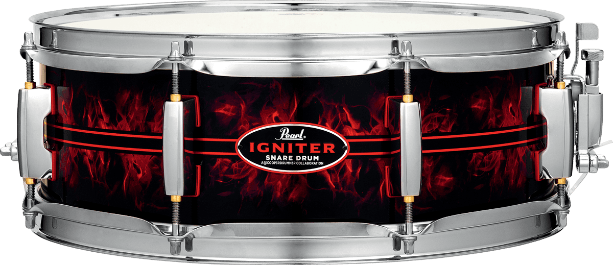 Pearl Casey Cooper The Igniter Signature 14x5 - Graphisme Custom - Caisse Claire - Main picture