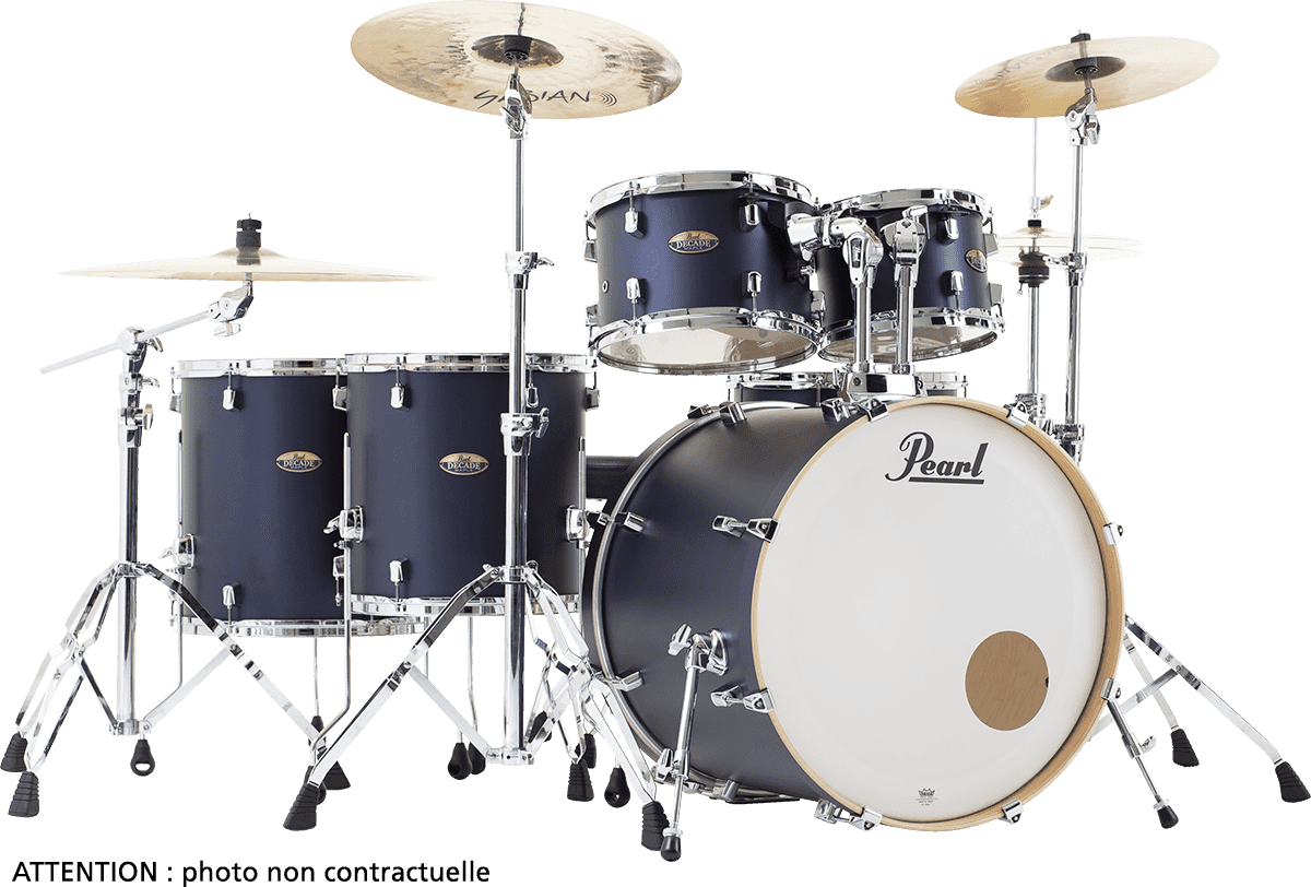 Pearl Decade Maple Hyper Rock Studio 22 Ultramarine Velvet - Ultramarine Velvet - Batterie Acoustique Rock - Main picture