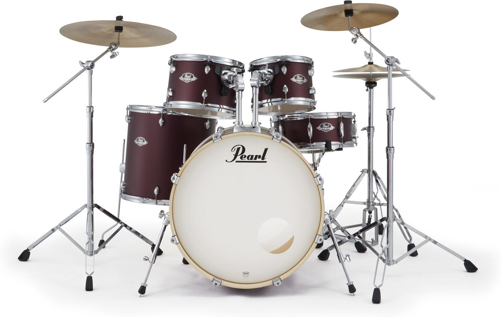 Pearl Export Fusion 20'' - 5 FÛts - Satin Scarlet - Batterie Acoustique Fusion - Main picture