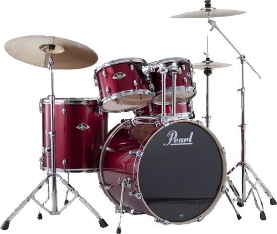 Pearl Export Standard 22 Exx725c-91 - 5 FÛts - Red Wine - Batterie Acoustique Standard - Main picture