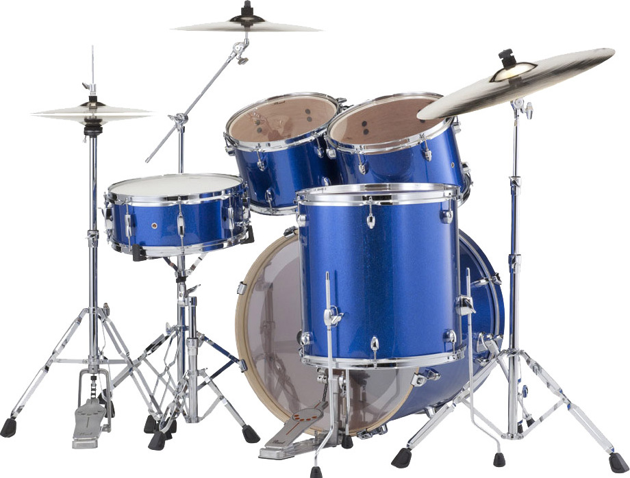 Pearl Exx725c702  Export  Standard 22 - 5 FÛts - Electric Blue Sparkle - Batterie Acoustique Standard - Main picture