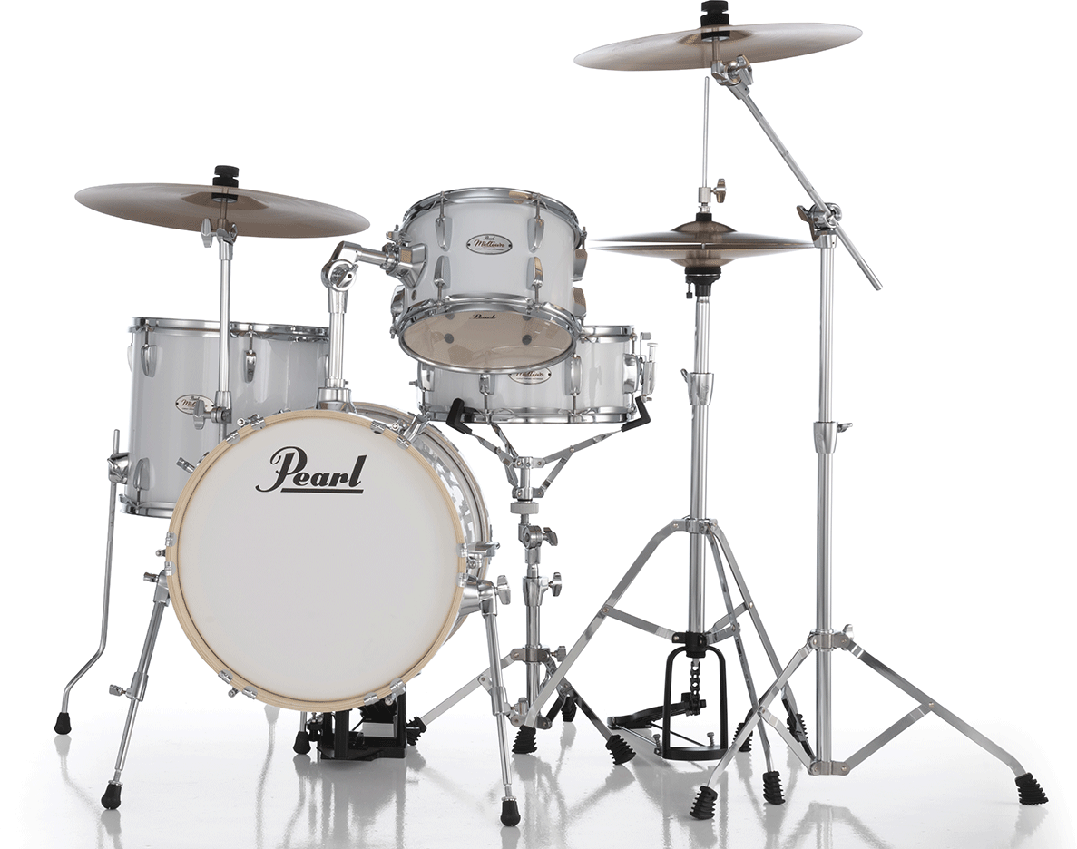 Pearl Kit Midtown Jazette 4 Futs - Pure White - Batterie Acoustique Jazz - Main picture