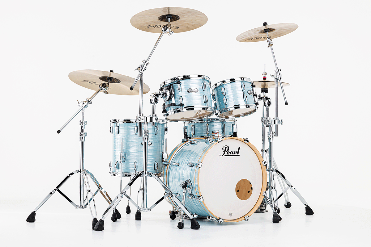 Pearl Pmx904xpc-414 Fusion 20 Pouces - 4 FÛts - Ice Blue Oyster - Batterie Acoustique Fusion - Main picture