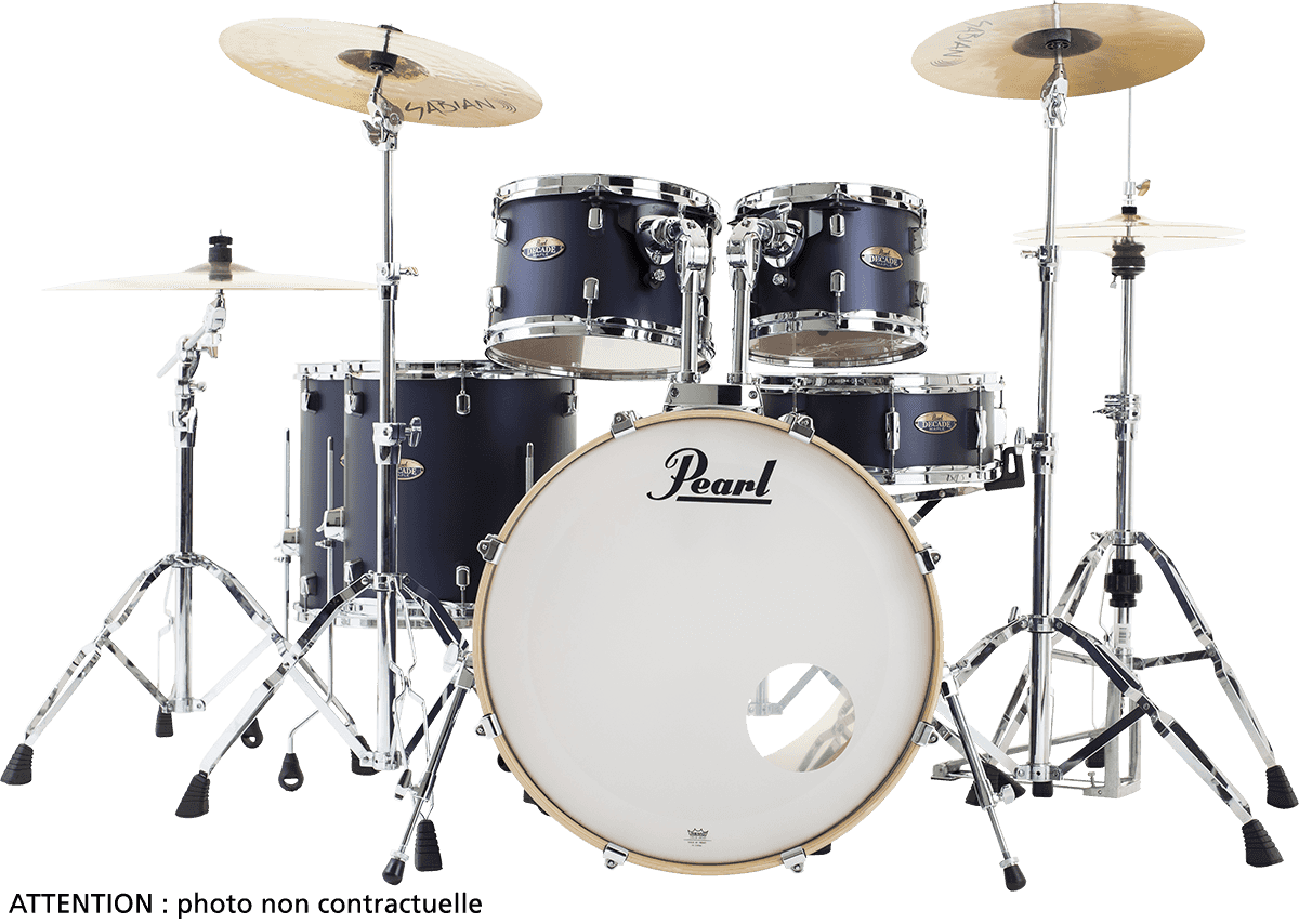 Pearl Decade Maple Hyper Rock Studio 22 Ultramarine Velvet - Ultramarine Velvet - Batterie Acoustique Rock - Variation 1