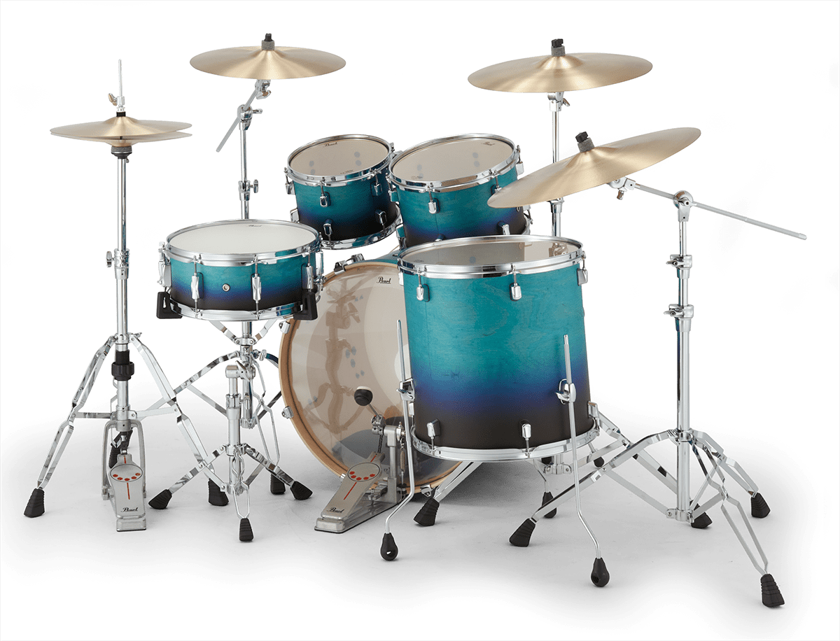 Pearl Decade Maple Stage 22 - Azure Daybreak - 5 FÛts - Azure Daybreak - Batterie Acoustique Rock - Variation 4