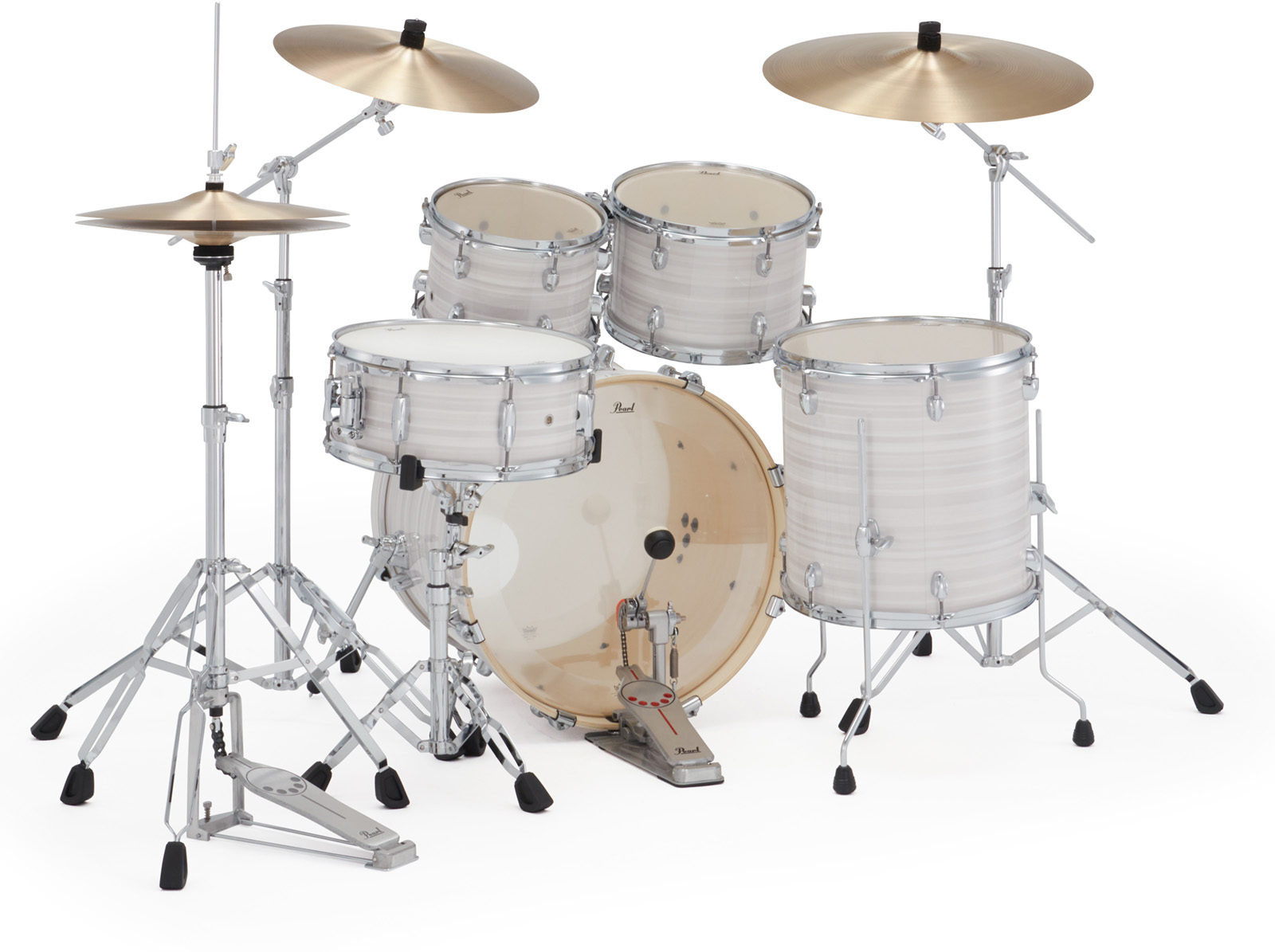 Pearl Export Fusion 20'' - 5 FÛts - Slipstream White - Batterie Acoustique Fusion - Variation 2