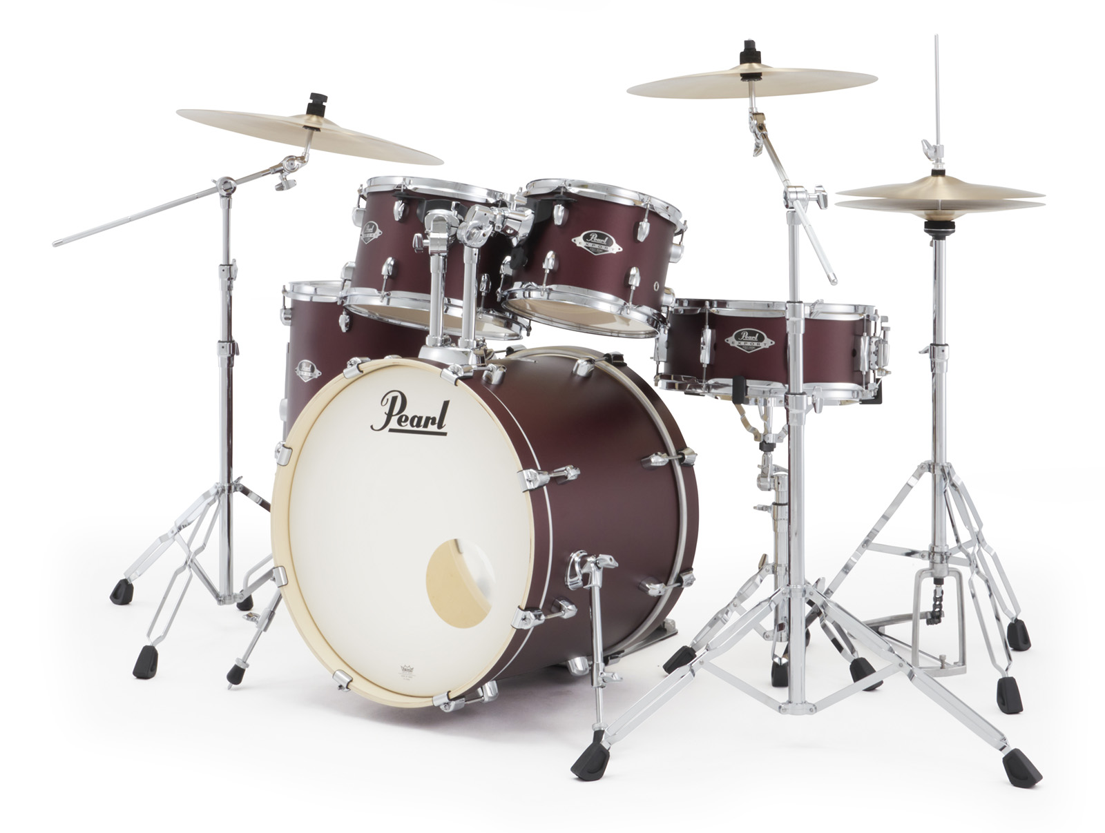 Pearl Export Fusion 20'' - 5 FÛts - Satin Scarlet - Batterie Acoustique Fusion - Variation 2