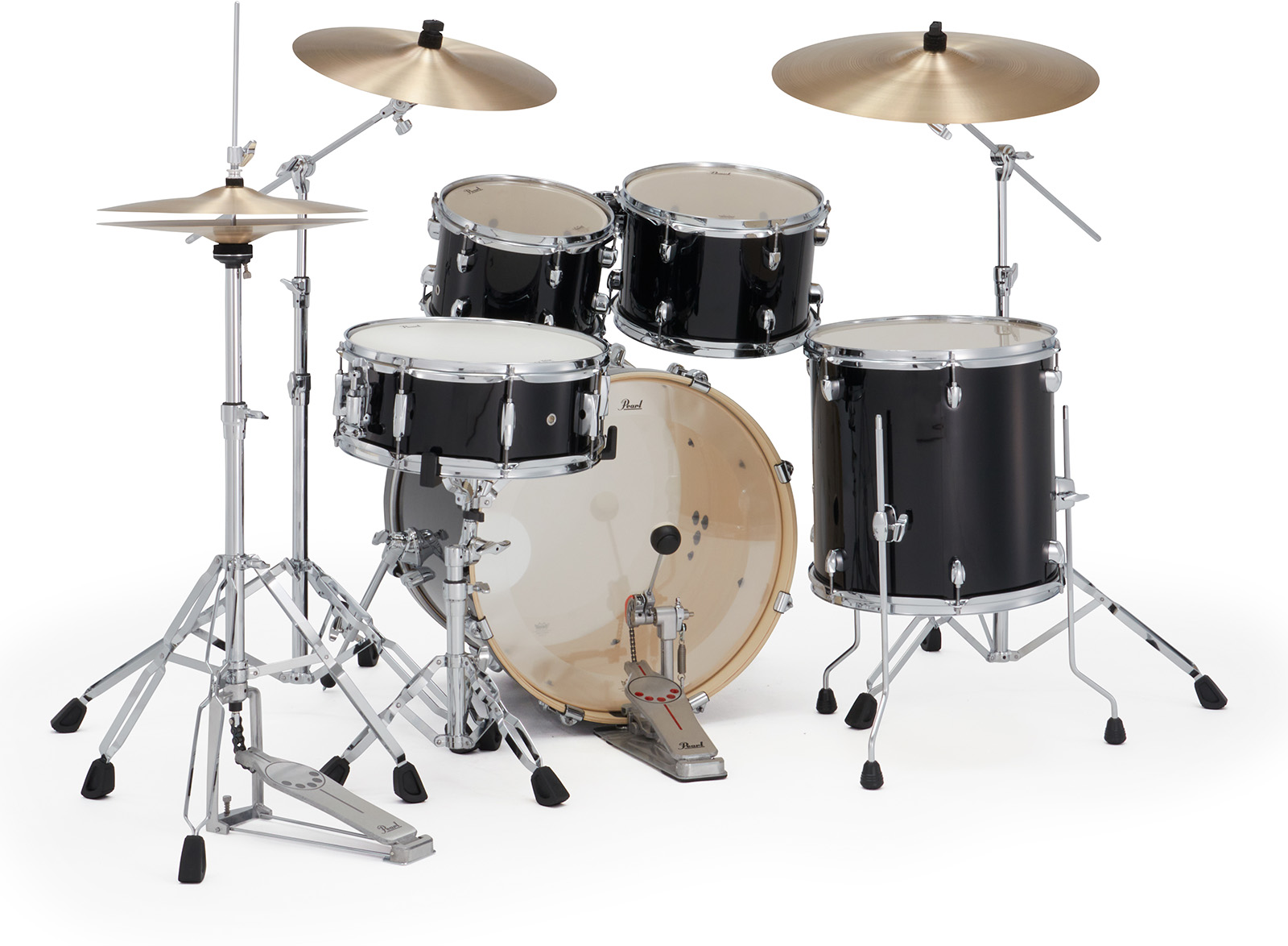 Pearl Export Fusion 20'' - 5 FÛts - Jet Black - Batterie Acoustique Fusion - Variation 2