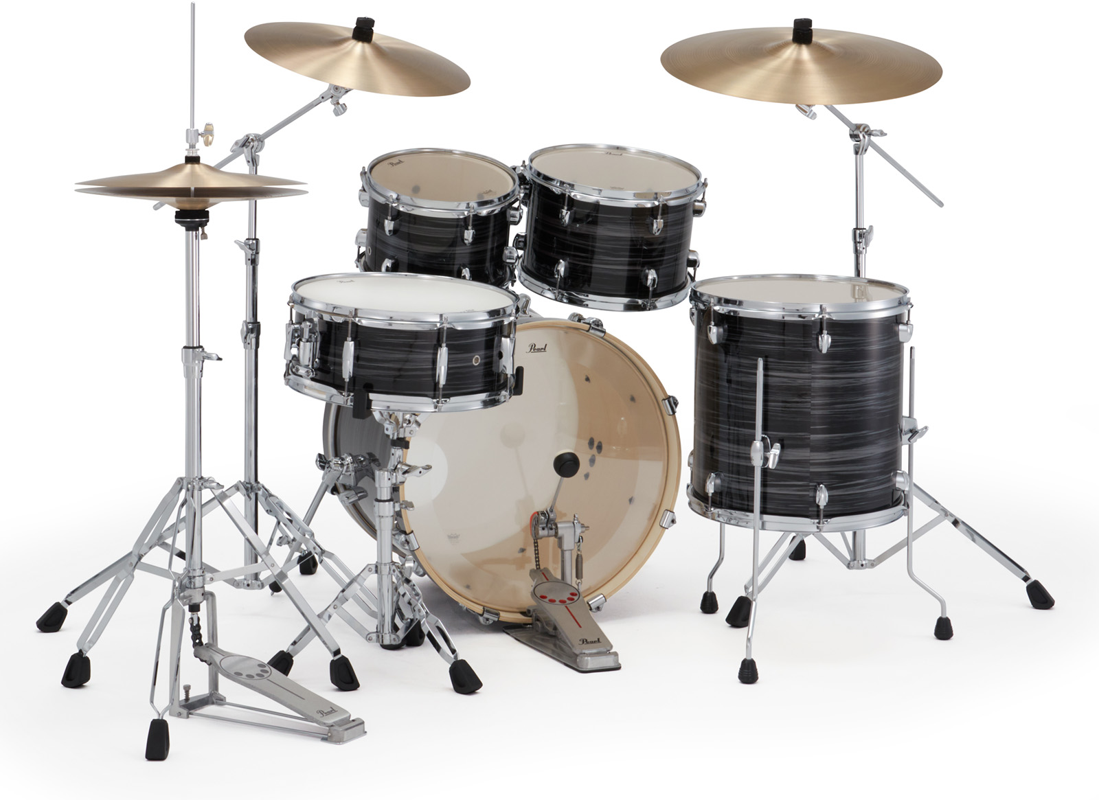 Pearl Export Fusion 20'' - 5 FÛts - Graphite Silver Twist - Batterie Acoustique Fusion - Variation 3