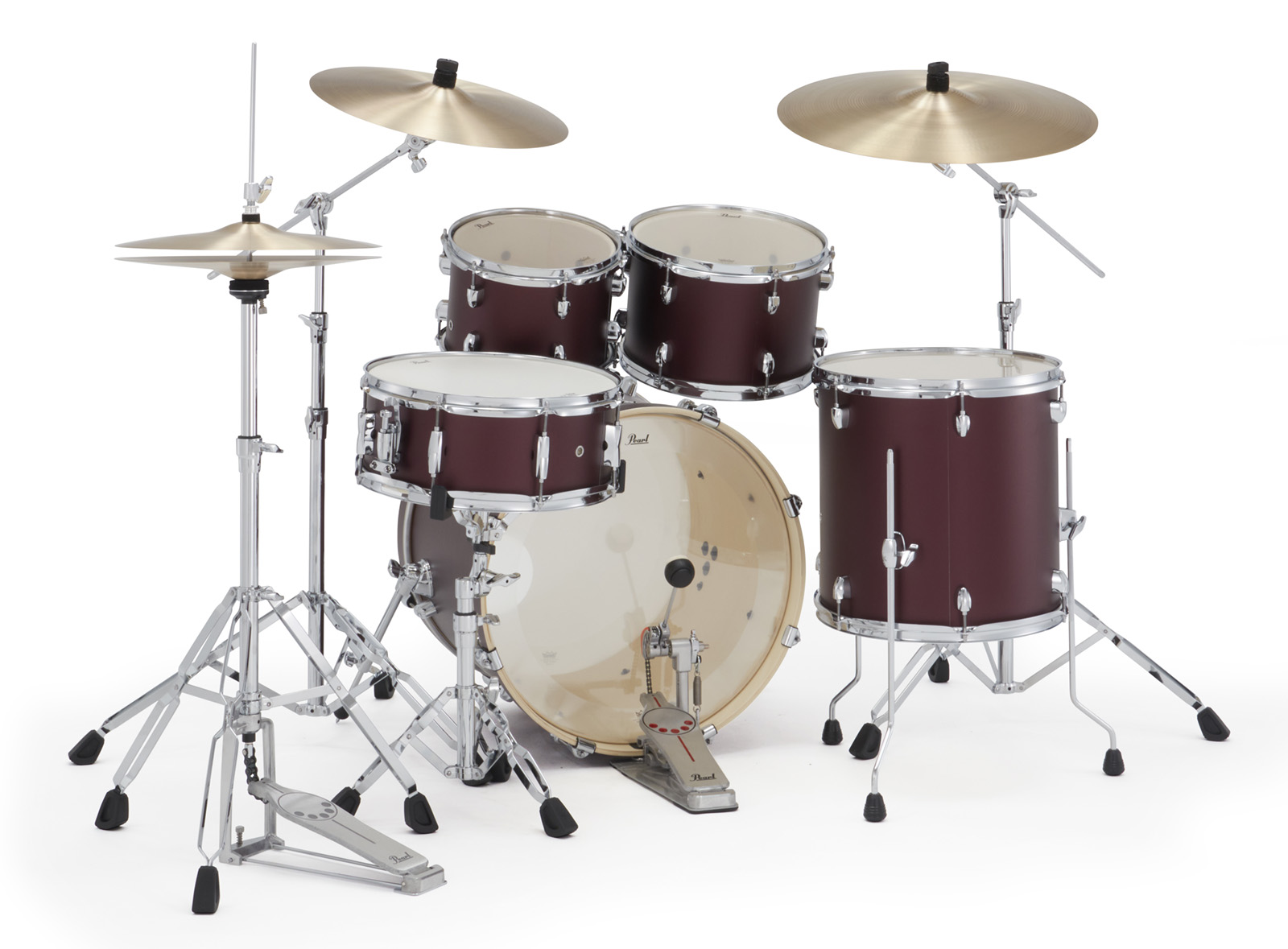Pearl Export Fusion 20'' - 5 FÛts - Satin Scarlet - Batterie Acoustique Fusion - Variation 3