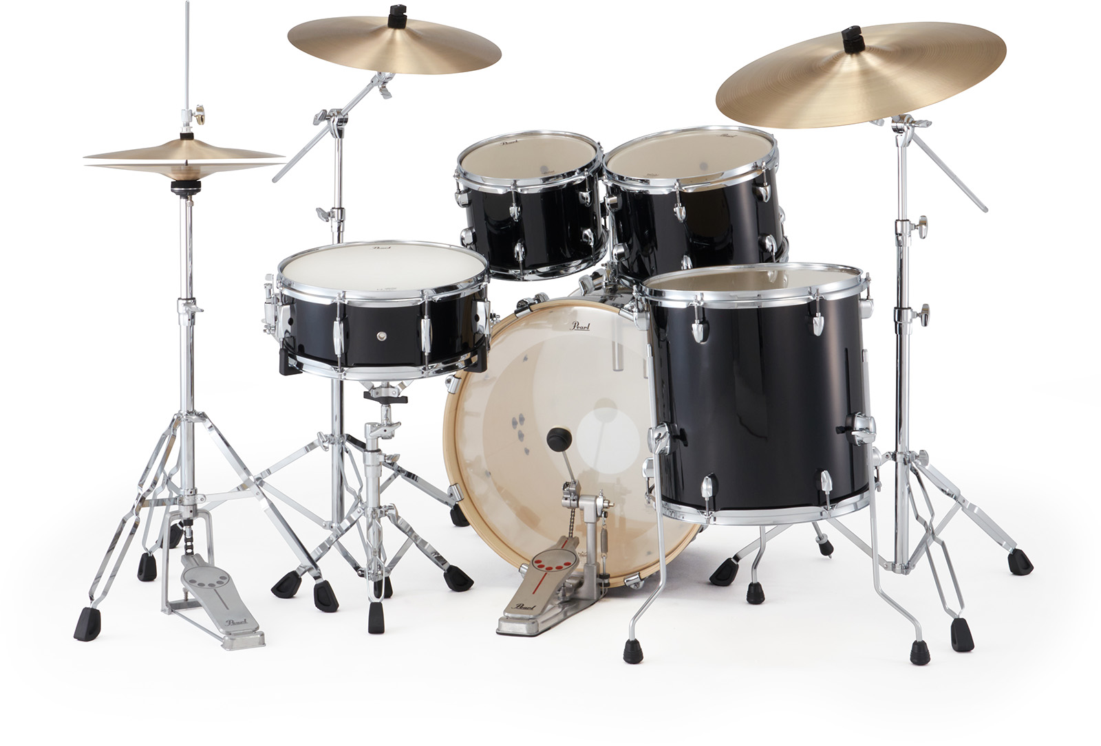 Pearl Export Fusion 20'' - 5 FÛts - Jet Black - Batterie Acoustique Fusion - Variation 3