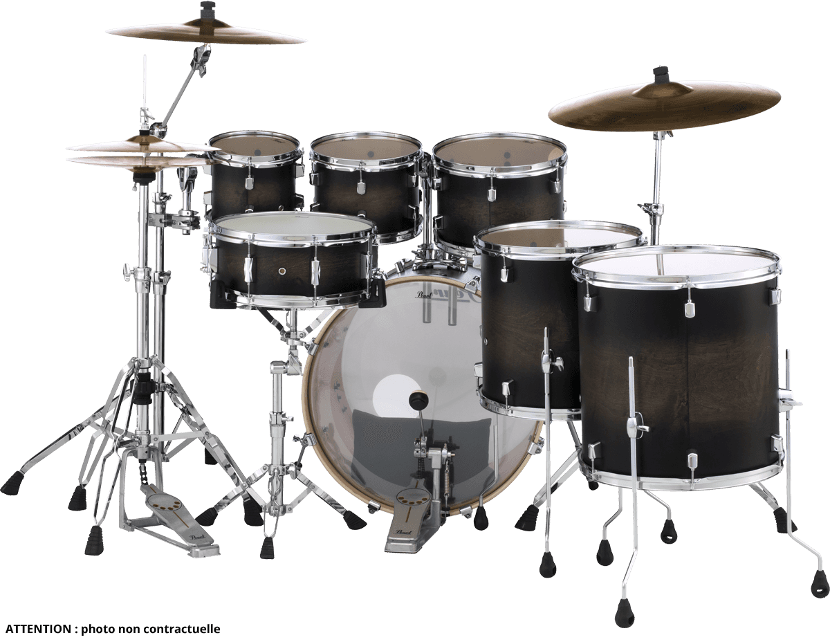 Pearl Decade Maple Stage 22 Satin Black Burst - Satin Black Burst - Batterie Acoustique Rock - Variation 2