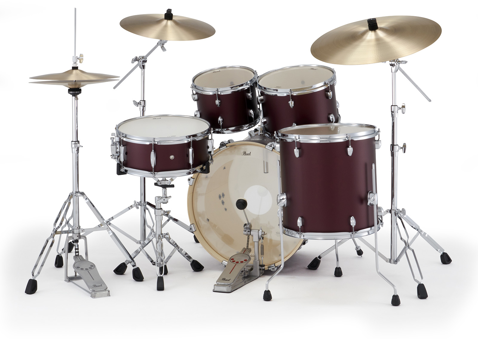 Pearl Exx705nbrc-864 Export Fusion 20 - Satin Scarlet - Batterie Acoustique Fusion - Variation 3