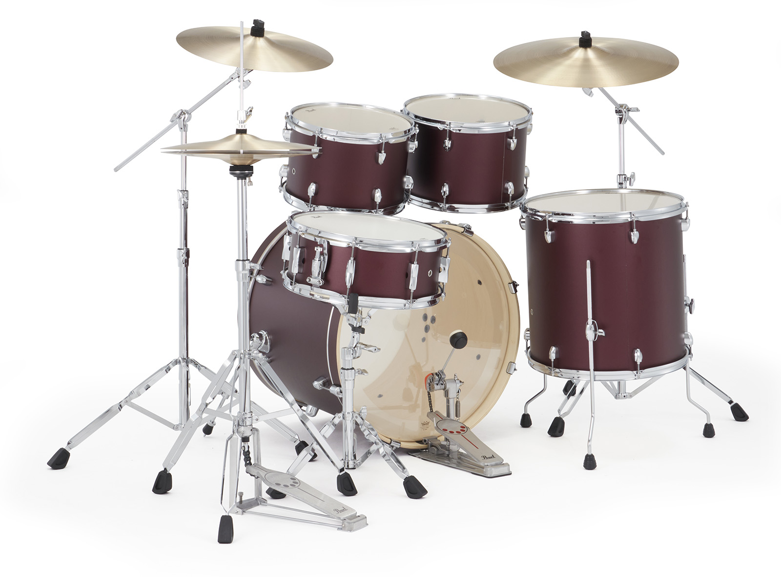 Pearl Exx725nbrc-864 Export Standard 22 - Satin Scarlet - Batterie Acoustique Standard - Variation 2