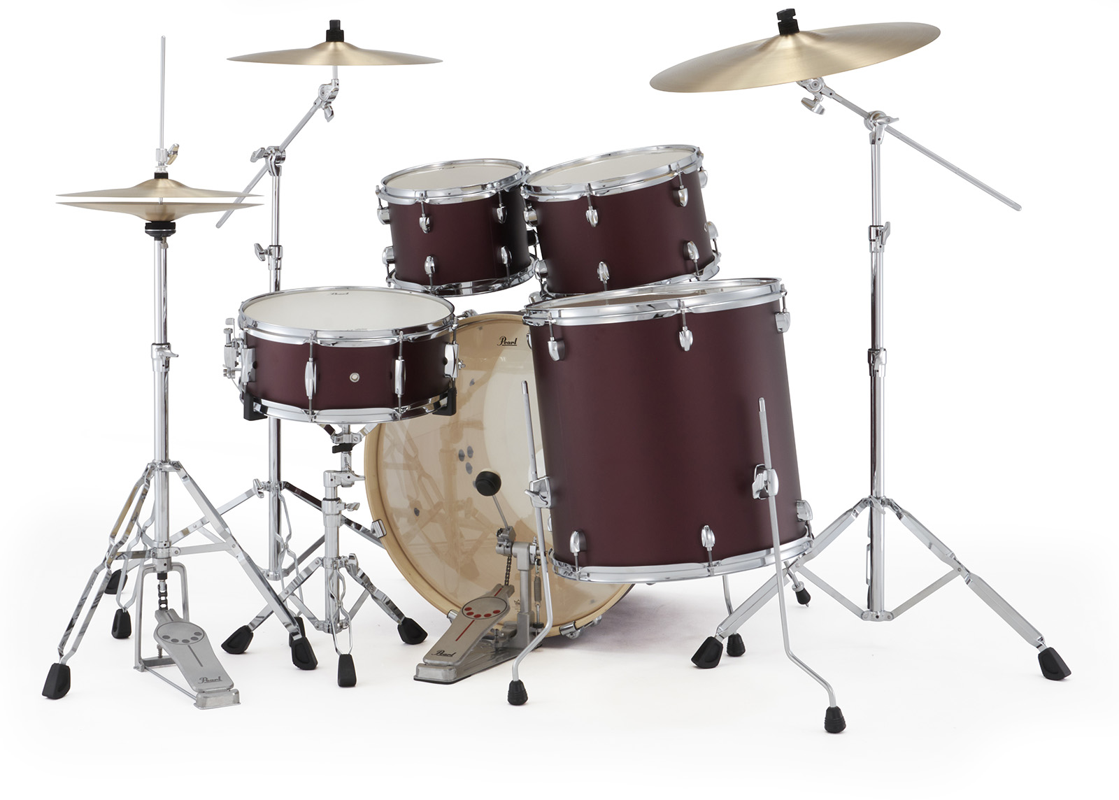 Pearl Exx725sbrc-864 Export Rock 22 - Satin Scarlet - Batterie Acoustique Rock - Variation 2