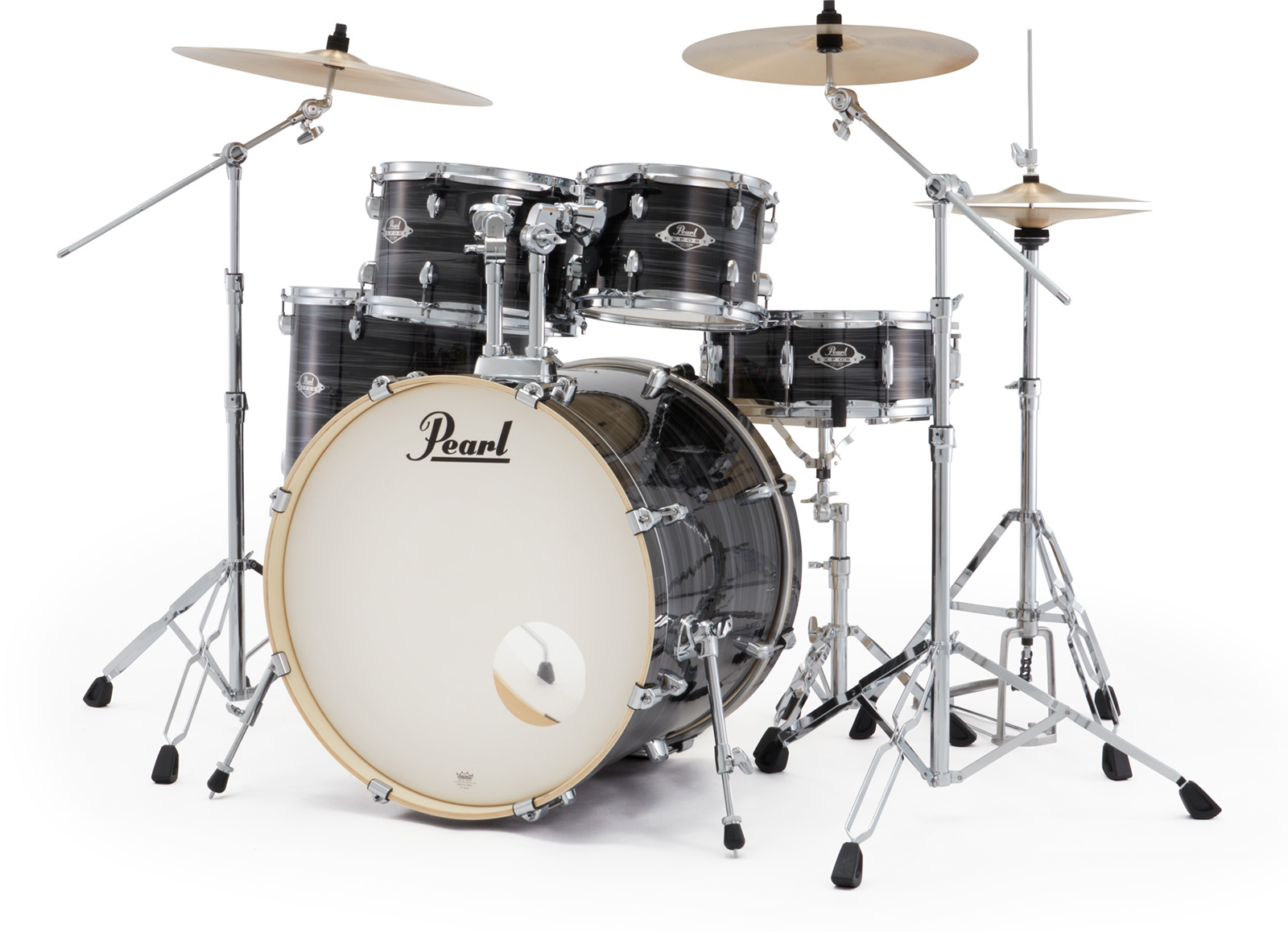 Pearl Export Rock 22'' - 5 FÛts - Graphite Silver Twist - Batterie Acoustique Fusion - Variation 3