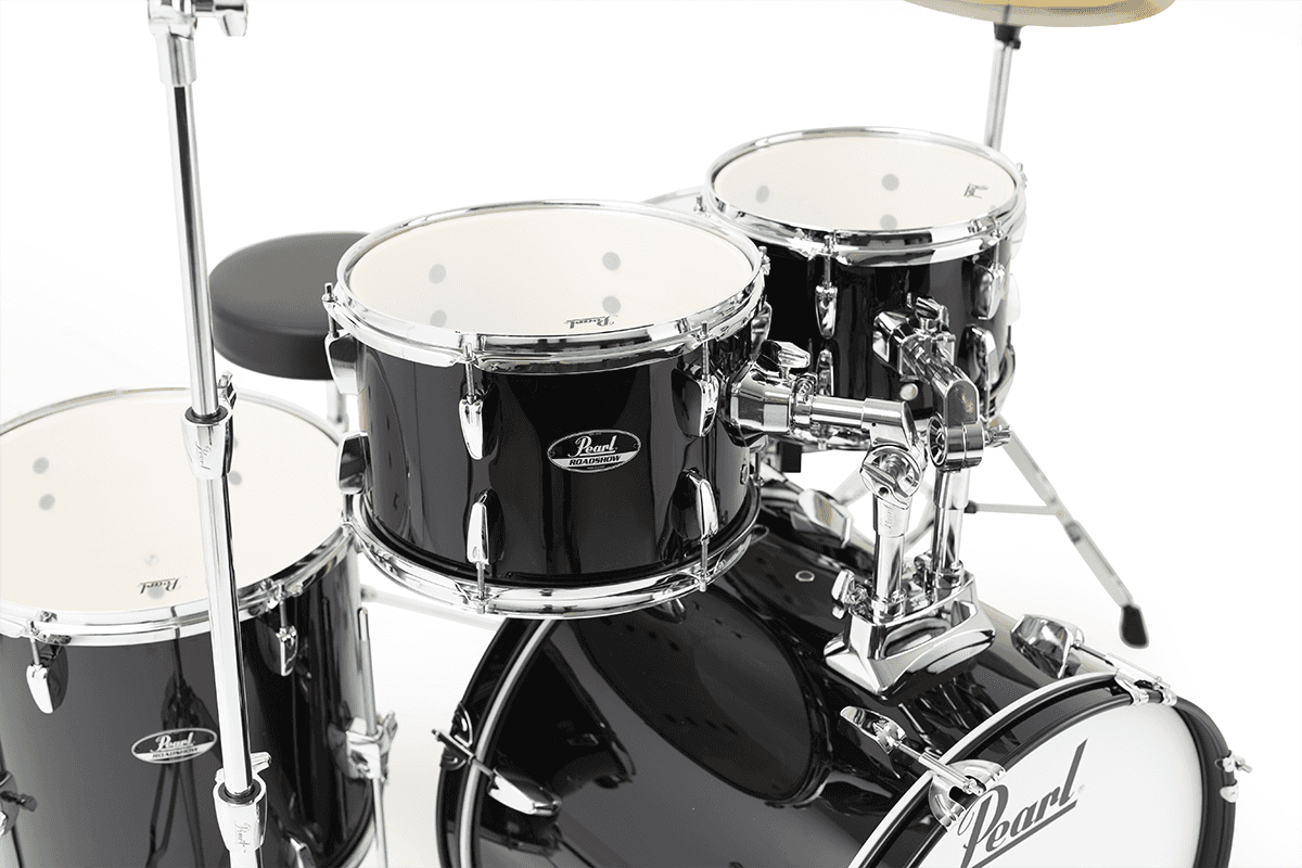 Pearl Fusion 20 - 5 FÛts - Jet Black - Batterie Acoustique Fusion - Variation 1